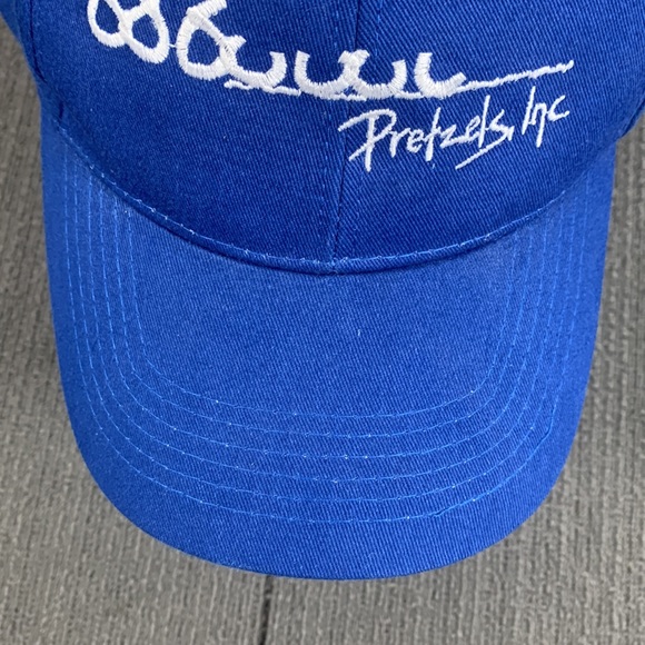 Pretzels Inc Baseball Hat Unisex OSFA Blue White Strapback Cap - Picture 4 of 13